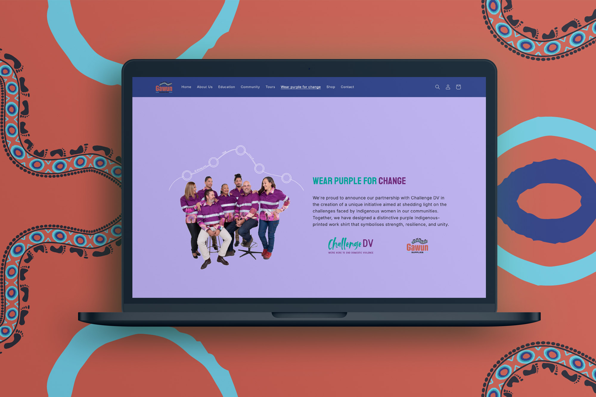Gawun_laptop_websitepurplemockup